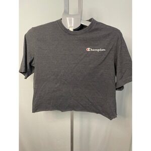 Champion Authentic Athleticwear Gray Cropped Short Sleeve T-Shirt‎ - Women's MED